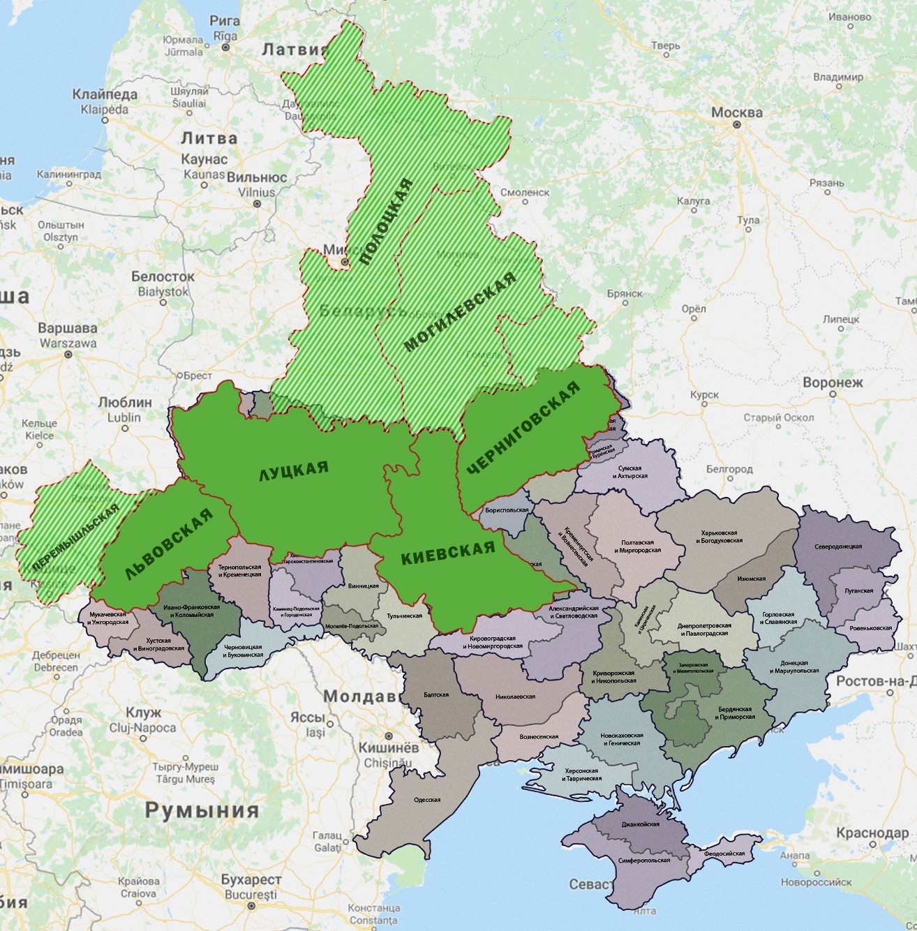 Православные страны на карте