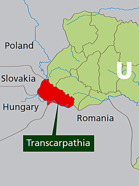 Где проживают русины на украине карта