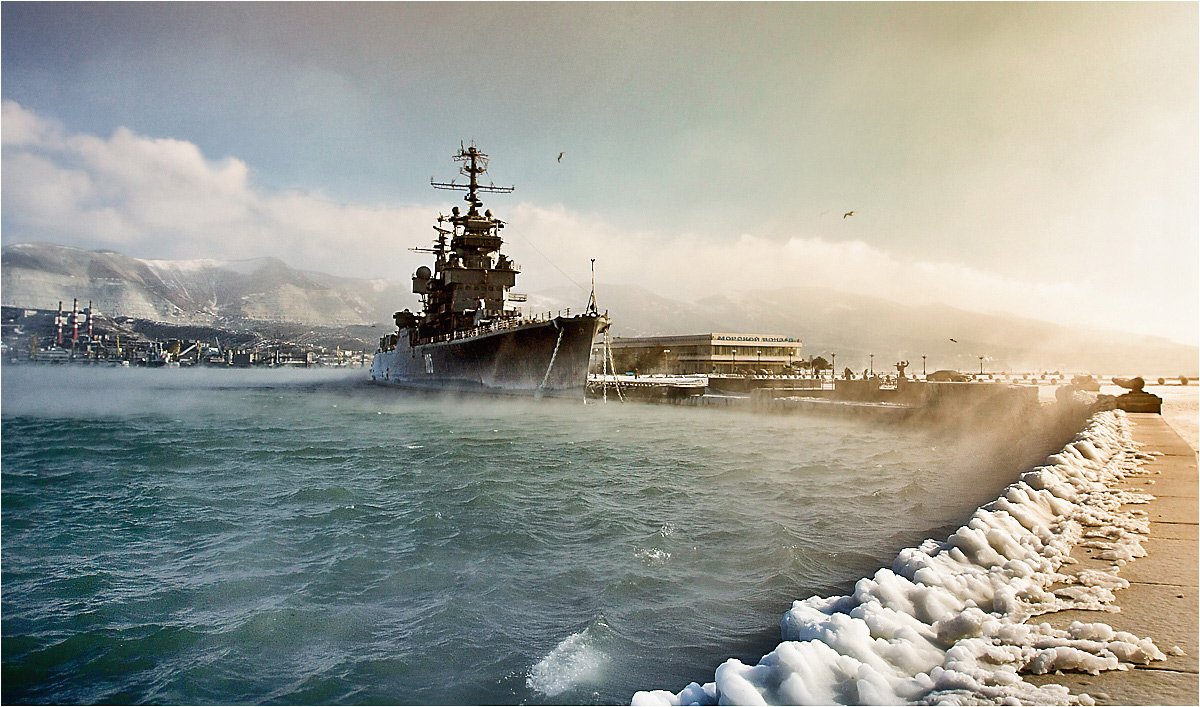 Морской бой у берегов Крыма