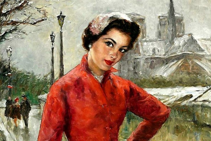 «Женщина в красном – с портрета…»