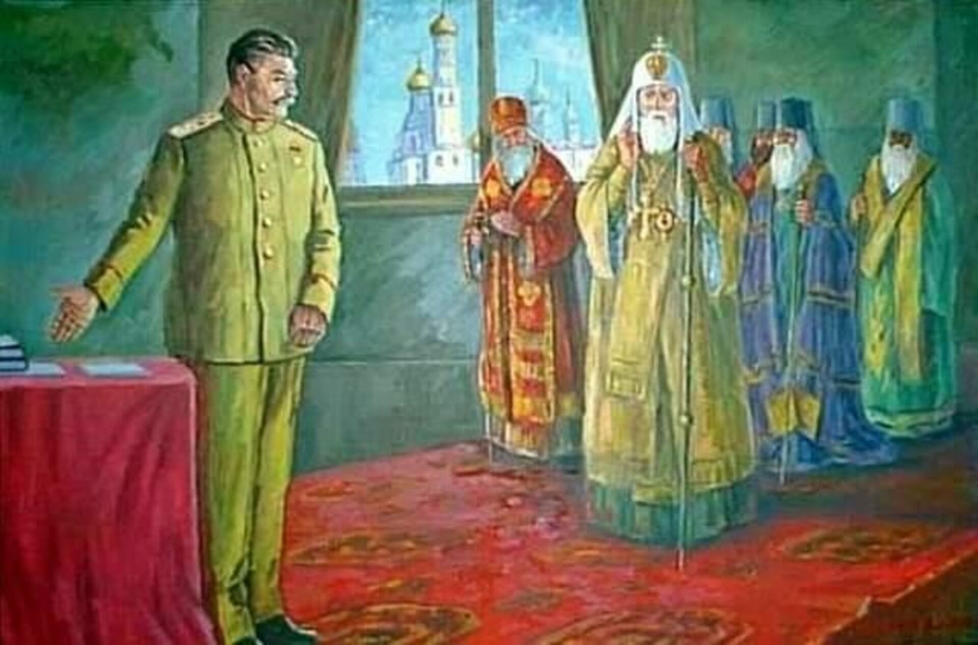 Сталин и иерархи Церкви